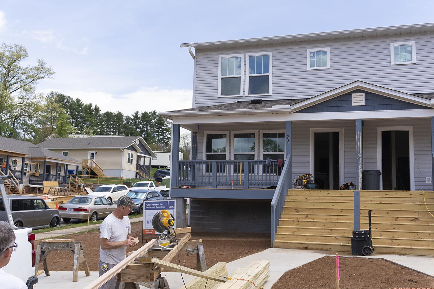 Newly built residential home exterior